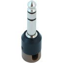 Cable Techniques Low-Profile Right-Angle 1/4" Plug (3-Pole, Large Brown Cap)