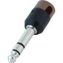 Cable Techniques Low-Profile Right-Angle 1/4" Plug (3-Pole, Large Brown Cap)