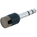 Cable Techniques Low-Profile Right-Angle 1/4" Plug (3-Pole, Large Brown Cap)