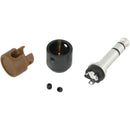 Cable Techniques Low-Profile Right-Angle 1/4" Plug (3-Pole, Large Brown Cap)