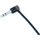 Cable Techniques Low-Profile Right-Angle 1/4" Plug (3-Pole, Large Brown Cap)