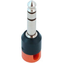 Cable Techniques Low-Profile Right-Angle 1/4" Plug (3-Pole, Large Orange Cap)