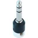 Cable Techniques Low-Profile Right-Angle 1/4" Plug (3-Pole, Large White Cap)