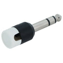 Cable Techniques Low-Profile Right-Angle 1/4" Plug (3-Pole, Large White Cap)