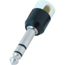 Cable Techniques Low-Profile Right-Angle 1/4" Plug (3-Pole, Large White Cap)