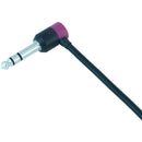 Cable Techniques Low-Profile Right-Angle 1/4" Plug (3-Pole, Large Purple Cap)