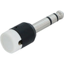 Cable Techniques Low-Profile Right-Angle 1/4" Plug (3-Pole, Standard White Cap)