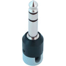 Cable Techniques Low-Profile Right-Angle 1/4" Plug (3-Pole, Large Gray Cap)