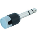 Cable Techniques Low-Profile Right-Angle 1/4" Plug (3-Pole, Large Gray Cap)