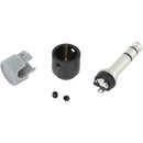 Cable Techniques Low-Profile Right-Angle 1/4" Plug (3-Pole, Large Gray Cap)