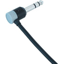 Cable Techniques Low-Profile Right-Angle 1/4" Plug (3-Pole, Large Gray Cap)