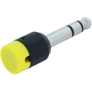 Cable Techniques Low-Profile Right-Angle 1/4" Plug (3-Pole, Standard Yellow Cap)