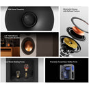 Fosi Audio SP601 Orange Version 2-Way Bookshelf Speakers (White with Orange Woofers, Pair)