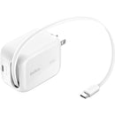 Belkin UltraCharge Retractable 45W GaN Wall Charger (White)