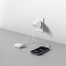 Belkin UltraCharge Retractable 45W GaN Wall Charger (White)
