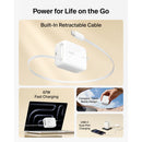 Belkin UltraCharge Retractable 67W GaN Wall Charger (White)