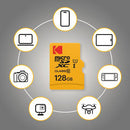 Kodak 128GB Premium Performance UHS-I microSDXC Memory Card with SD Adapter