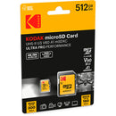 Kodak 512GB Ultra Pro Performance UHS-II microSDXC Card with SD Adapter