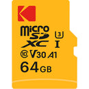 Kodak 64GB Ultra Performance UHS-I microSDXC Memory Card with SD Adapter