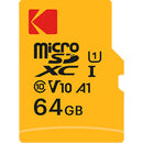 Kodak 64GB Premium Performance UHS-I microSDXC Memory Card with SD Adapter