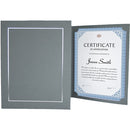 Tap Whitney Certificate Holder (Slate/Silver, 25-Pack)