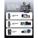 Hollyland LARK M2 2-Person Wireless Mini Combo Microphone System (2.4 GHz, Shine Charcoal)