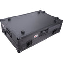 ProX Flight Case with Wheels for Rane SYSTEM ONE with 1 RU Rack Space (Black on Black)