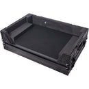 ProX Flight Case with Wheels for Rane SYSTEM ONE with 1 RU Rack Space (Black on Black)