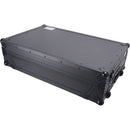 ProX Flight Case for RANE DJ SYSTEM ONE with Shelf, Wheels, and LED Kit (Black on Black)