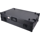 ProX Flight Case for RANE DJ SYSTEM ONE with Shelf, Wheels, and LED Kit (Black on Black)