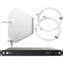RF Venue Diversity Fin IPX Antenna & DISTRO4 4-Channel UHF Distribution System Bundle (White, 470 to 928 MHz)