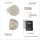Marshall Monitor III A.N.C Wireless Over-Ear Noise-Canceling Headphones (Cream)