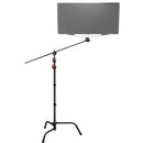 SHAPE C-Stand with 40" Arm and Turtle Base (Black, 9.7')