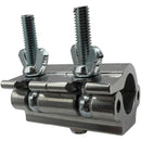 Odyssey Pro Half Coupler for End-to-End Pipe Connection (Natural Polished Aluminum)
