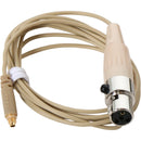 Galaxy Audio CBLEV Wireless Headset Microphone Cable for EV and Telex Systems (Beige)