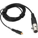 Galaxy Audio CBLSHU Wireless Headset Microphone Cable for Shure Systems (Black)