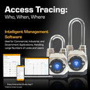 eGeeTouch Outdoor Anti-Cut Smart Padlock (5th Gen, 2-Pack)