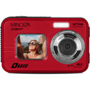 Minolta MN50WP Waterproof Dual Screen Digital Camera (Red)