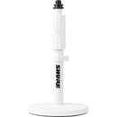 Shure by Gator Desktop Microphone Stand with 6" Round Base (White)