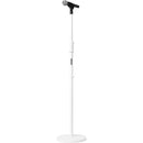Shure by Gator Microphone Stand with Twist Clutch Height Adjustment and 10" Round Base (White)