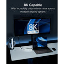Plugable Thunderbolt 5 240W Straight to Right-Angle Cable (2.6')