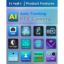FoMaKo FMK20SDI Pro HDMI/3G-SDI AI Auto-Tracking PTZ Camera with 20x Optical Zoom