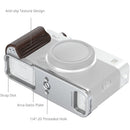 SmallRig L-Shaped Mount Plate with Ebony Wooden Handle for FUJIFILM X-E5 (Silver)