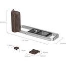 SmallRig L-Shaped Mount Plate with Ebony Wooden Handle for FUJIFILM X-E5 (Silver)