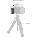 SmallRig L-Shaped Mount Plate with Ebony Wooden Handle for FUJIFILM X-E5 (Silver)