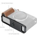 SmallRig L-Shaped Mount Plate with Rosewood Wooden Handle for FUJIFILM X-E5 (Black)