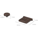 SmallRig Wooden Hot Shoe Cover and Shutter Button for FUJIFILM Cameras (Ebony)