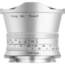 TTArtisan 7.5mm f/2 Fisheye Lens (Nikon Z, Silver)