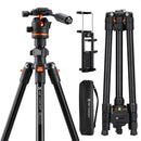 K&F Concept O234A3 Aluminum Tripod with BH-36 Ball Head