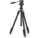 K&F Concept O234A3 Aluminum Tripod with BH-36 Ball Head